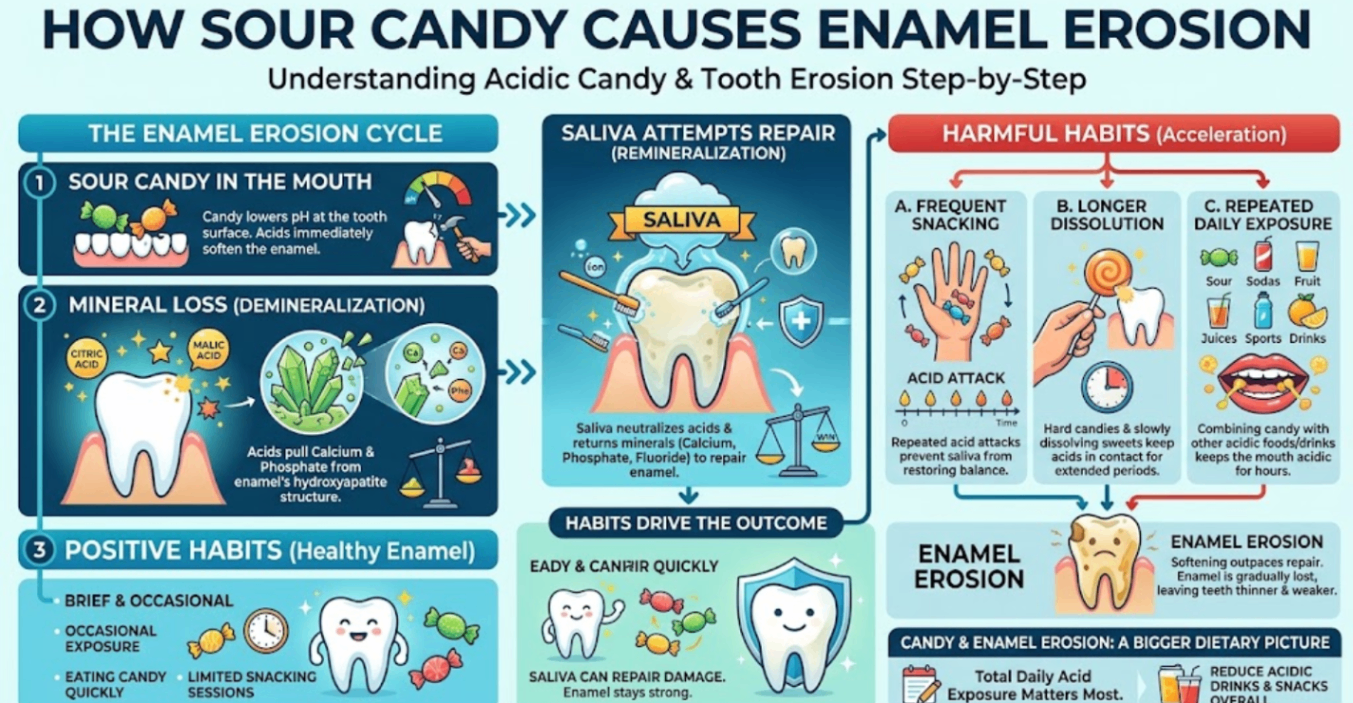 Acidic Sugar Free Candy and Tooth Erosion2